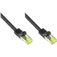 GOOD CONNECTIONS Patchkabel m. Cat.7 Rohk. schwarz 1,5m