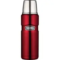 Thermos Bouteille Isotherme Stainless King, Gourde Thermos pour Café, Acier Inoxydable mat, Cranberry, 47 cl, 4003248047