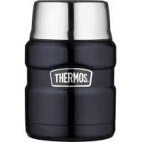 Thermos Stainless King Food Jar 0.47L Récipient Isotherme - midnight blue polished