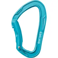 Edelrid - Mousqueton à verrouillage automatique - Mission Bent Icemint en Aluminium - Bleu