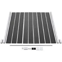 vidaXL Ensemble d'éléments de clôture WPC 1737x186 cm Noir
