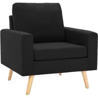vidaXL Ensemble de canapés 2 pièces tissu noir
