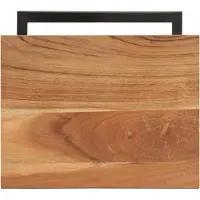vidaXL Tables d'appoint 2 pcs 31,5x24,5x64,5 cm Bois d'acacia solide