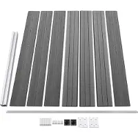 vidaXL Zaunelement Set WPC 872x146 cm Grau