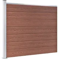 vidaXL Jeu d'éléments de clôture WPC 526x146 cm Marron