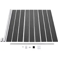 vidaXL Zaunelement Set WPC 1311x(105-186) cm Schwarz