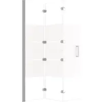 vidaXL Cabine de douche pliante ESG 120x140 cm blanc