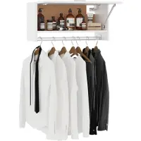 vidaXL Armoire blanche 70x32,5x35 cm Bois composite