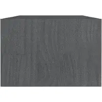 vidaXL Table basse Gris 110x50x34 cm Pin massif