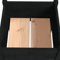 vidaXL Jardinière Noir 50x50x70 cm Bois de pin massif