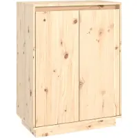vidaXL Armoire à chaussures 60x35x80 cm Bois de pin massif
