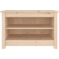 vidaXL Banc à chaussures 70x38x45,5 cm Bois de pin massif