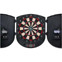 vidaXL Cible électrique avec fléchettes Noir Polypropylène