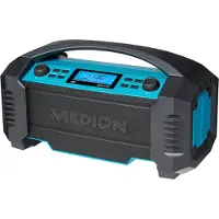 Medion LIFE E66050, lieu de travail, analogique et numérique, AM, DAB+, FM, MW, 15 W, LCD, bleu