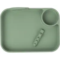 Done by Deer Assiette - Silicone - Peekaboo - Deer Friends Vert - - UneTaille - Assiette