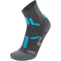 UYN Chaussettes de Randonnée UYN Femme Trekking 2In Anthracite Turquoise-Taille 35 - 36