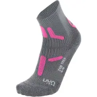 UYN Chaussettes de Randonnée UYN Femme Trekking 2In Mid Grey Pink-Taille 39 - 40