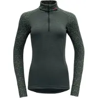 Devold of Norway - Haut thermique demi-zippé en laine de mérinos - Duo Active Merino 205 Z.Neck W Woods en Laine - Taille XS - Vert