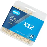 Kmc X12 Road/mtb Chain Doré 126 Links
