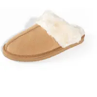 Minnetonka Pantoufle 'Chesney Slide' crème / noisette
