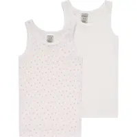 Schiesser Maillot de corps rose / blanc