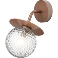 Nuura Liila Wall Outdoor Applique Dark Bronze|Optic Clear