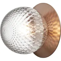 Nuura Liila 1 Applique/Plafonnier Dark Bronze | Optic Clear | Medium