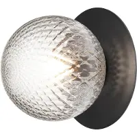 Nuura Liila 1 Outdoor Applique et plafonnière Black|Optic Clear
