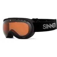 Sinner Masque de Ski Sinner Vorlage S Matte Black Double Orange Vent 22