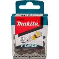 Makita Ph2 Cross-shaped Bits Set 25 Mm 15 Units Rouge