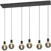Eglo Pendentif à 6 lumières Nogalte Noir