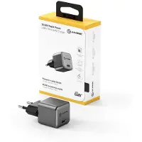 Alogic Rapid Chargeur Mural USB-C GaN – Puissance de sortie 30W – Tension d'entrée 100-240VAC – Inclus manuel d'instructions