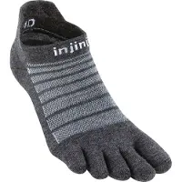 Injinji Unisexe Run Lightweight No-Show Wool Zehensocken slate 37-40
