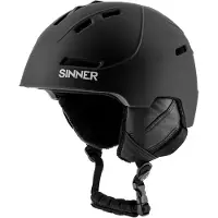Sinner Casque de Ski Sinner Silverton Matte Black-52 - 54 cm