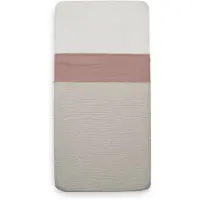 Jollein Drap de Lit Jollein Wrinkled Cotton Rosewood-120 x 150 cm (Ledikantlaken)