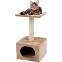 Flamingo Arbre à chat Amethyst - Peluche/Sisal - Beige - 30x30x55 cm