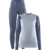 Craft Core Warm Long Sleeve Base Layer Set Bleu,Gris XL Femme