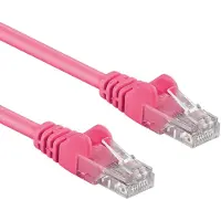 ACT CAT6A UTP 3m, 3 m, Cat6a, RJ-45, RJ-45, Pink
