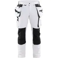 Blakläder 1079 Pantalon De Travail Pour Peintre/plâtrier Avec Stretch 4 Directions - Blanc/gris Foncé - 50 (M)