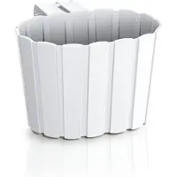 Prosperplast Pot De Fleurs 2,2l Avec Crochets Boardee Hook Ddez200-S449 Blanc
