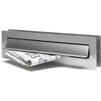 Bobi Boîte aux lettres intégrée L330 Acier inoxydable