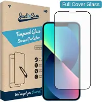 Just in Case Protecteur d'écran en verre trempé Edge To Edge Apple iPhone 14 Plus (Apple iPhone 14 Plus), Téléphone portable : film de protection, Transparent, Noir