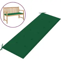 vidaXL Coussin de banc de jardin vert 150x50x3 cm tissu oxford