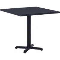 vidaXL Table de jardin noire 80x80x75 cm