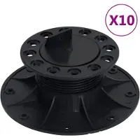 vidaXL Pieds de terrasse réglables 10 pcs 60-88 mm