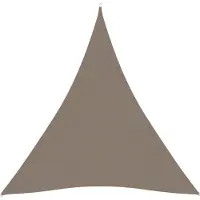 vidaXL Voile de parasol tissu oxford triangulaire 4x4x4 m taupe