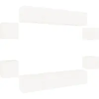 vidaXL Ensemble de 8 meubles TV blanc en bois composite
