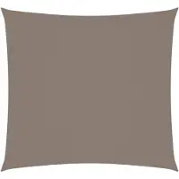vidaXL Voile de parasol tissu oxford carré 3,6x3,6 m taupe