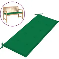 vidaXL Coussin de banc de jardin vert 120x50x4 cm tissu oxford