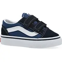 Vans Chaussures - Old Skool - Marine av. Velcro - - 22,5 - Chaussures